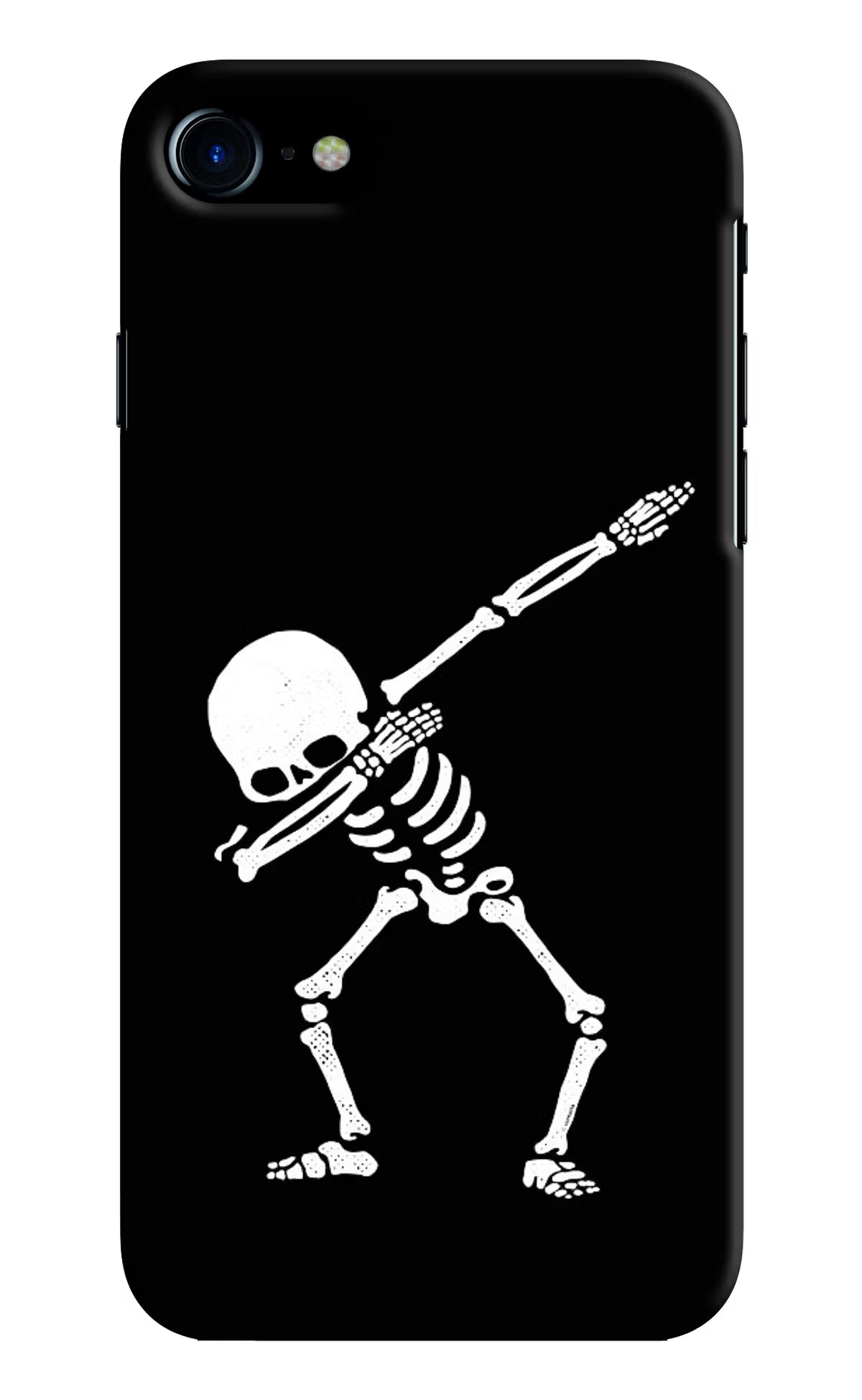 Dabbing Skeleton Art iPhone 8 Hard Case Back Cover by Casekaro