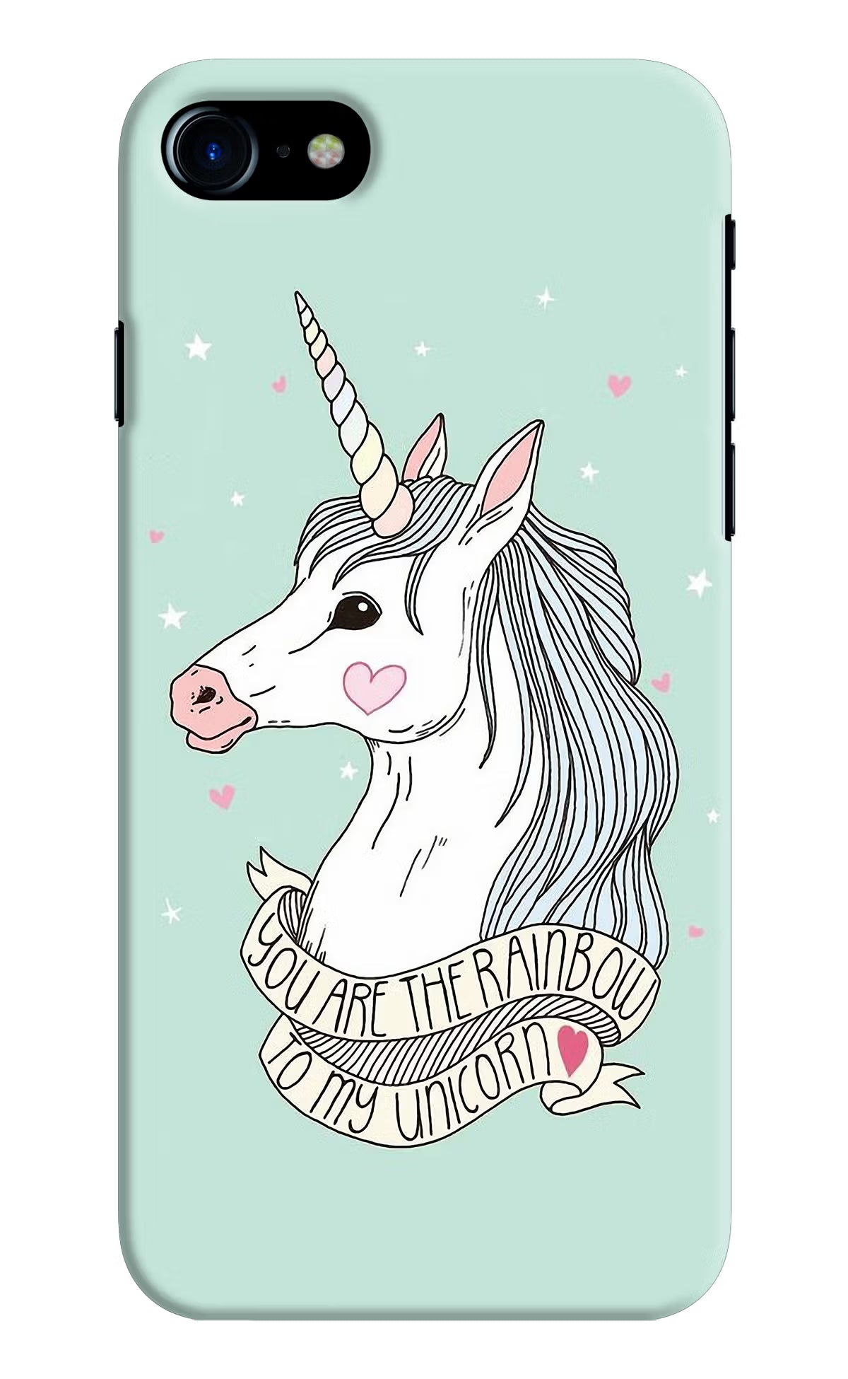 Unicorn Wallpaper iPhone 8 Hard Case Back Cover by Casekaro