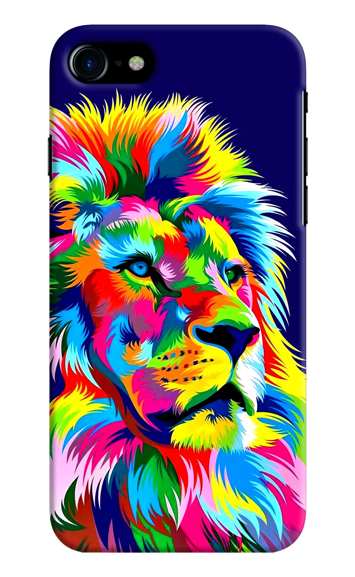 Vector Art Lion iPhone 8 Hard Case Back Cover by Casekaro