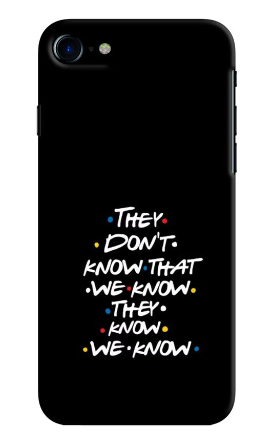 FRIENDS Dialogue iPhone 8 Hard Case Back Cover by Casekaro