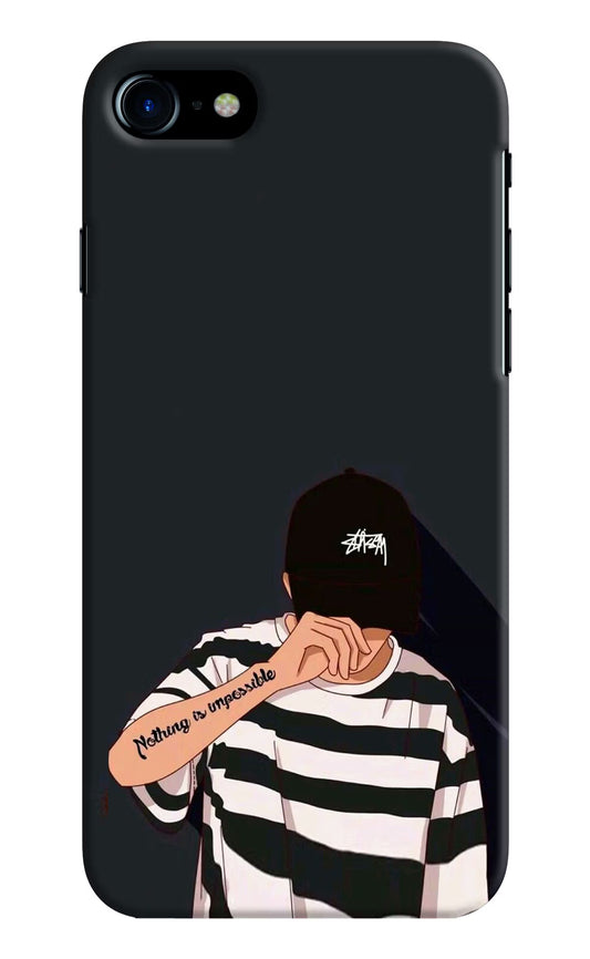 Aesthetic Boy iPhone 8 Hard Case Back Cover by Casekaro