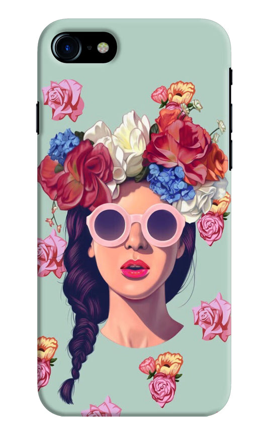 Pretty Girl iPhone 8 Hard Case Back Cover by Casekaro