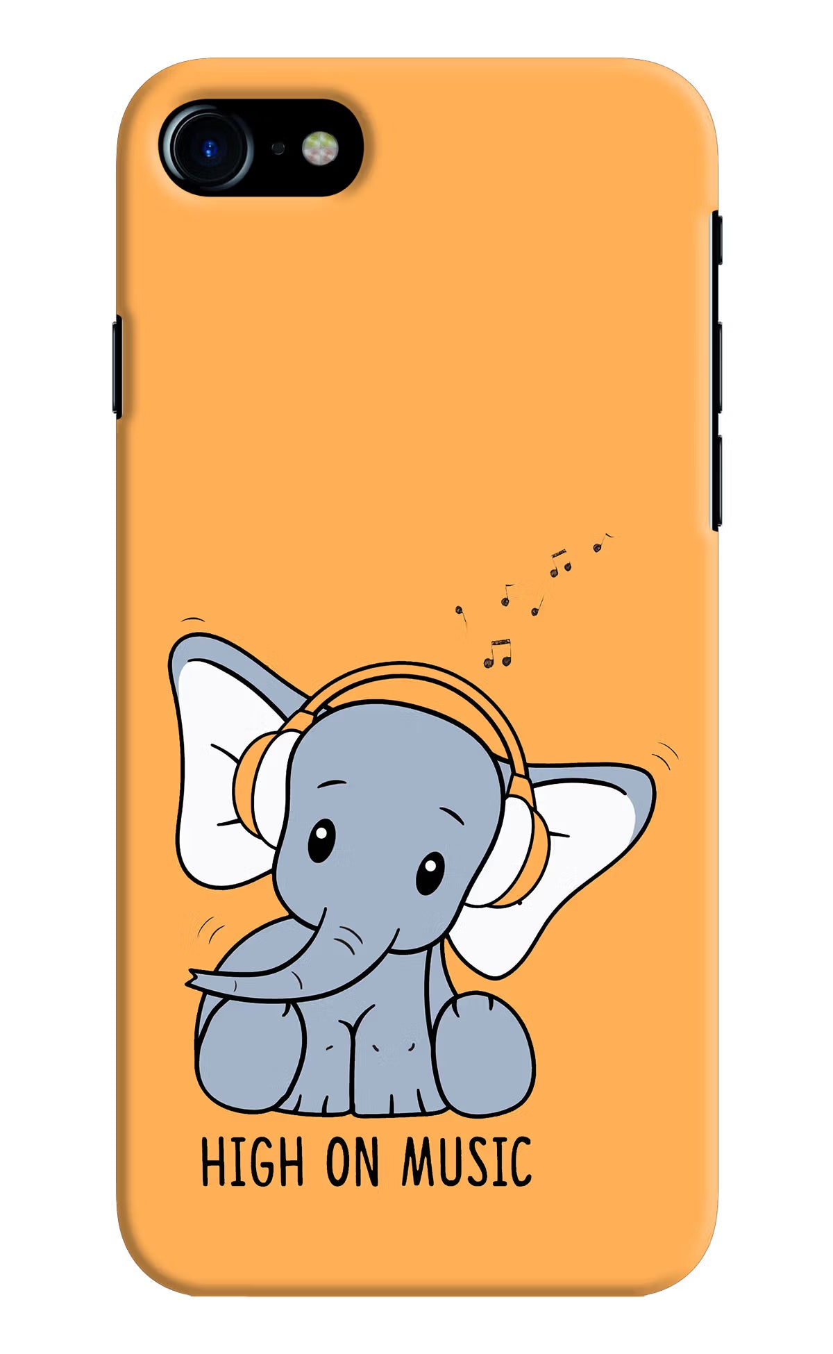 High On Music iPhone 8 Hard Case Back Cover by Casekaro
