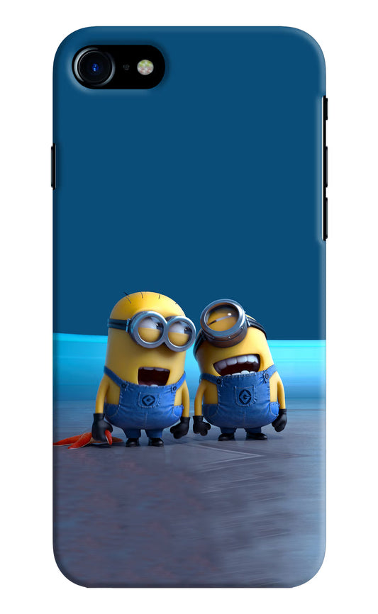Minion Laughing iPhone 8 Hard Case Back Cover by Casekaro