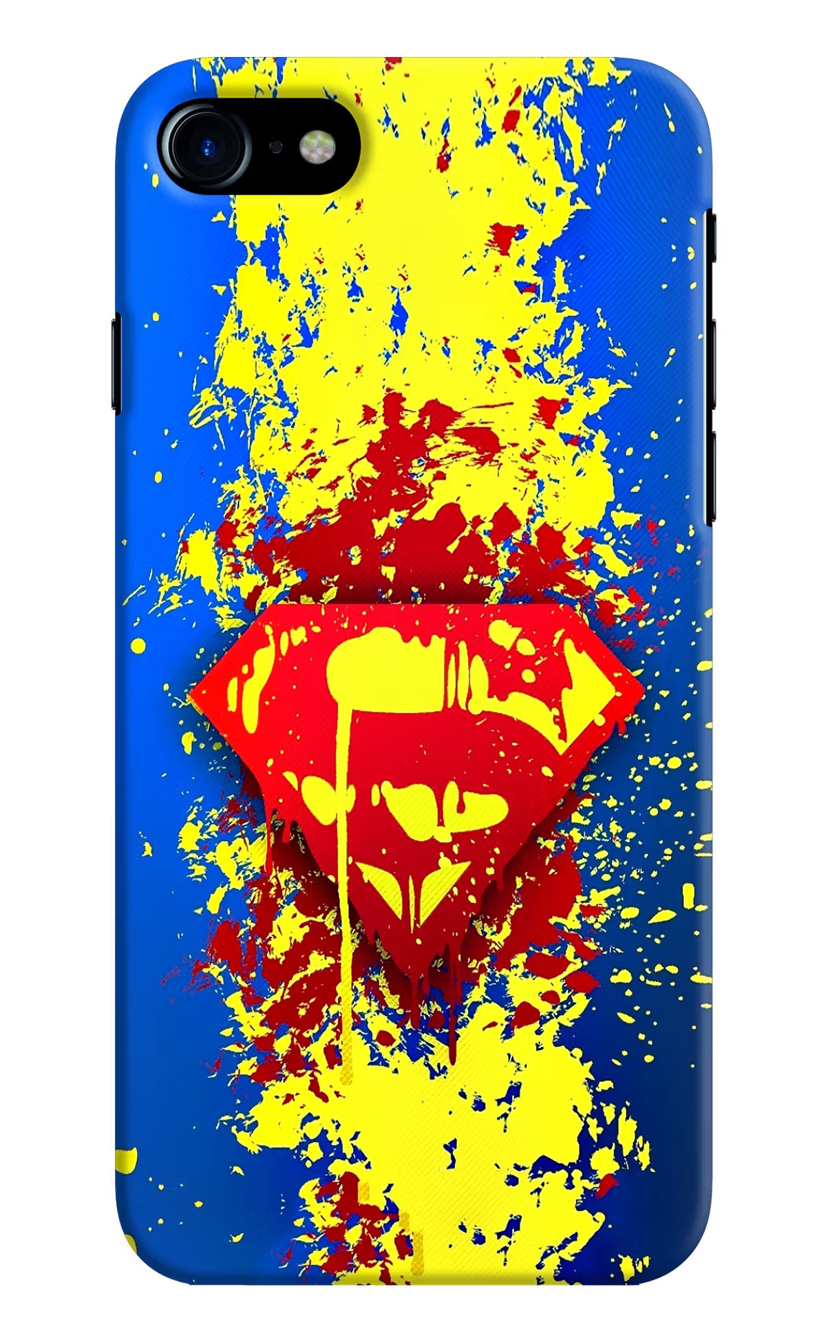 Superman logo iPhone 8 Hard Case Back Cover by Casekaro