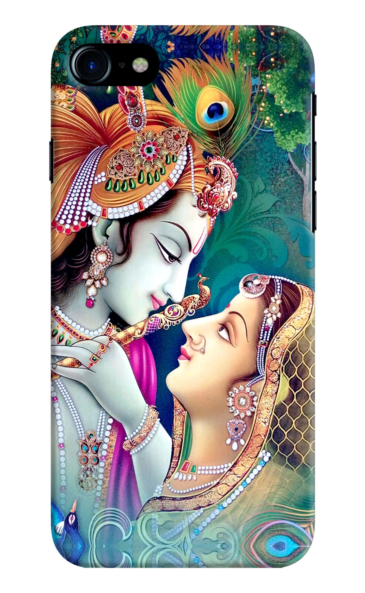 Lord Radha Krishna iPhone 8 Hard Case Back Cover by Casekaro
