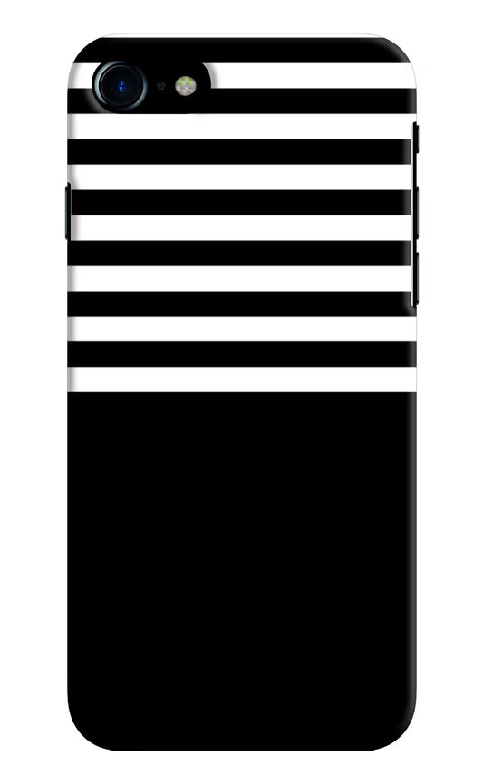 Black and White Print iPhone 8 Hard Case Back Cover by Casekaro