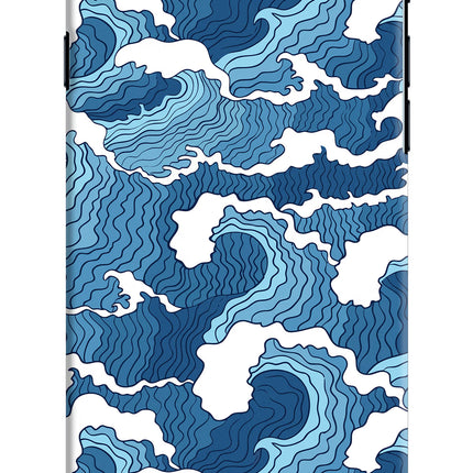 Blue Waves iPhone 8 Hard Case Back Cover by Casekaro
