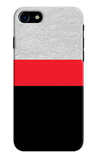 Tri Color Pattern iPhone 8 Hard Case Back Cover by Casekaro