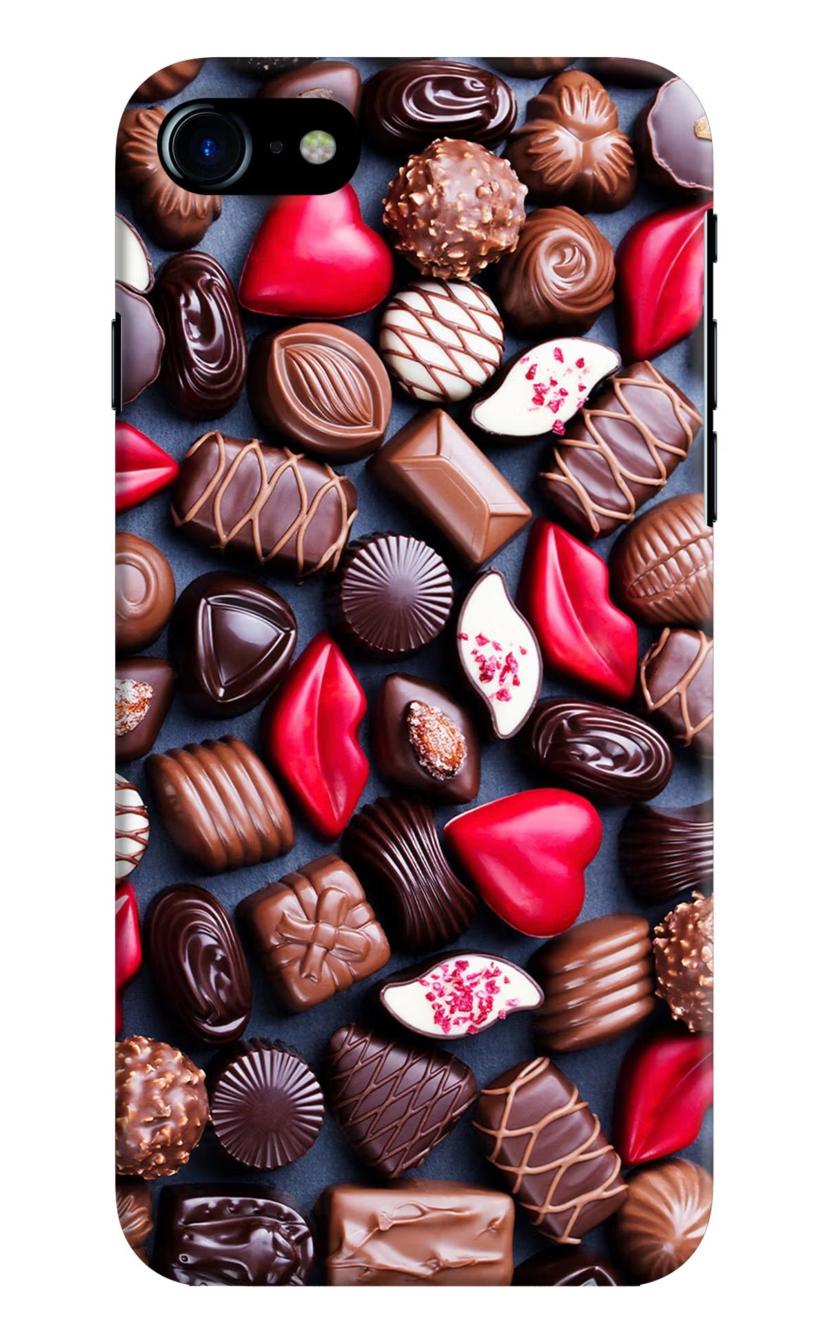 Chocolates iPhone 8 Hard Case Back Cover by Casekaro