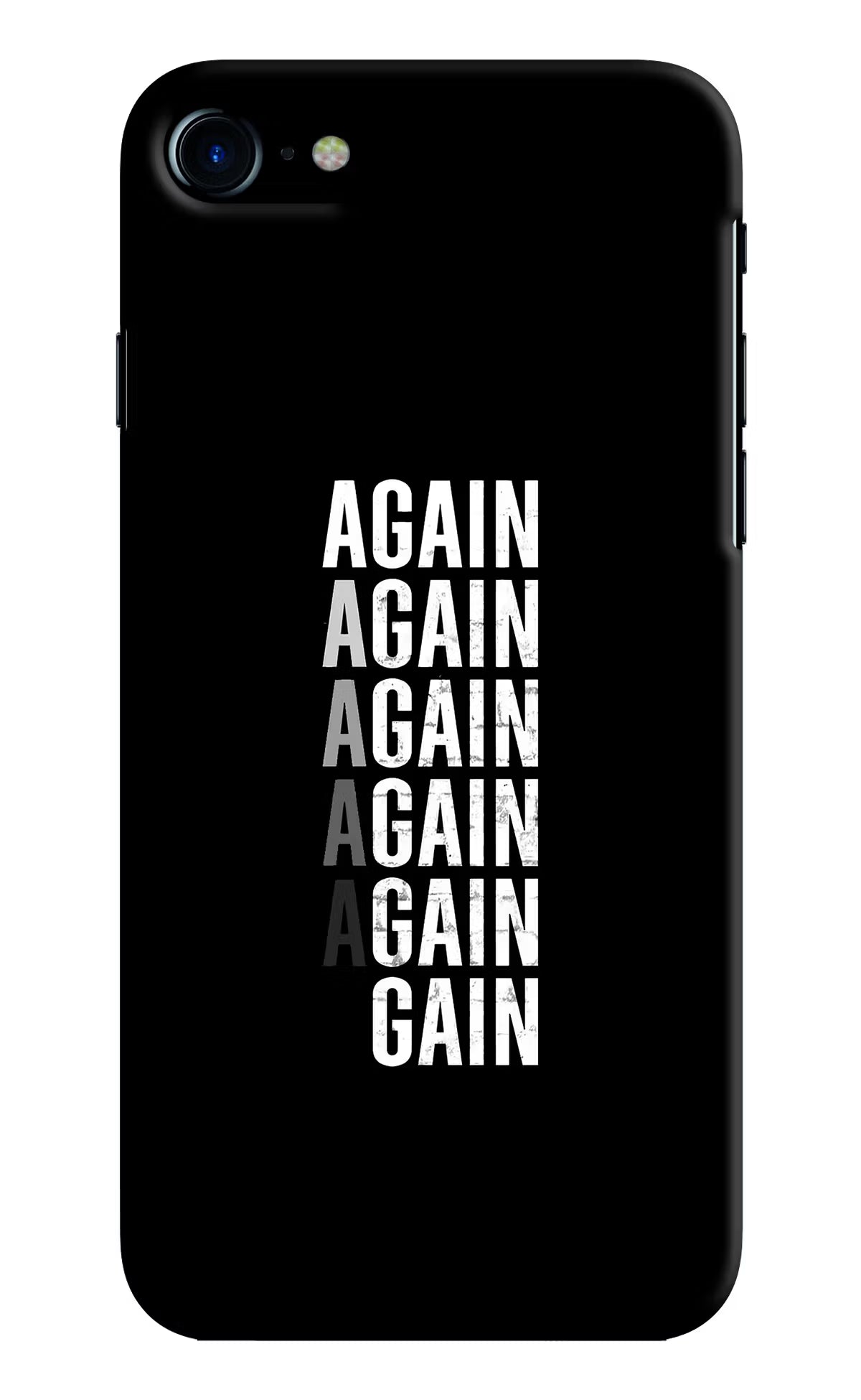 Again Again Gain iPhone 8 Hard Case Back Cover by Casekaro