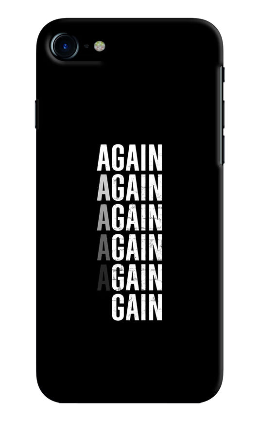 Again Again Gain iPhone 8 Hard Case Back Cover by Casekaro