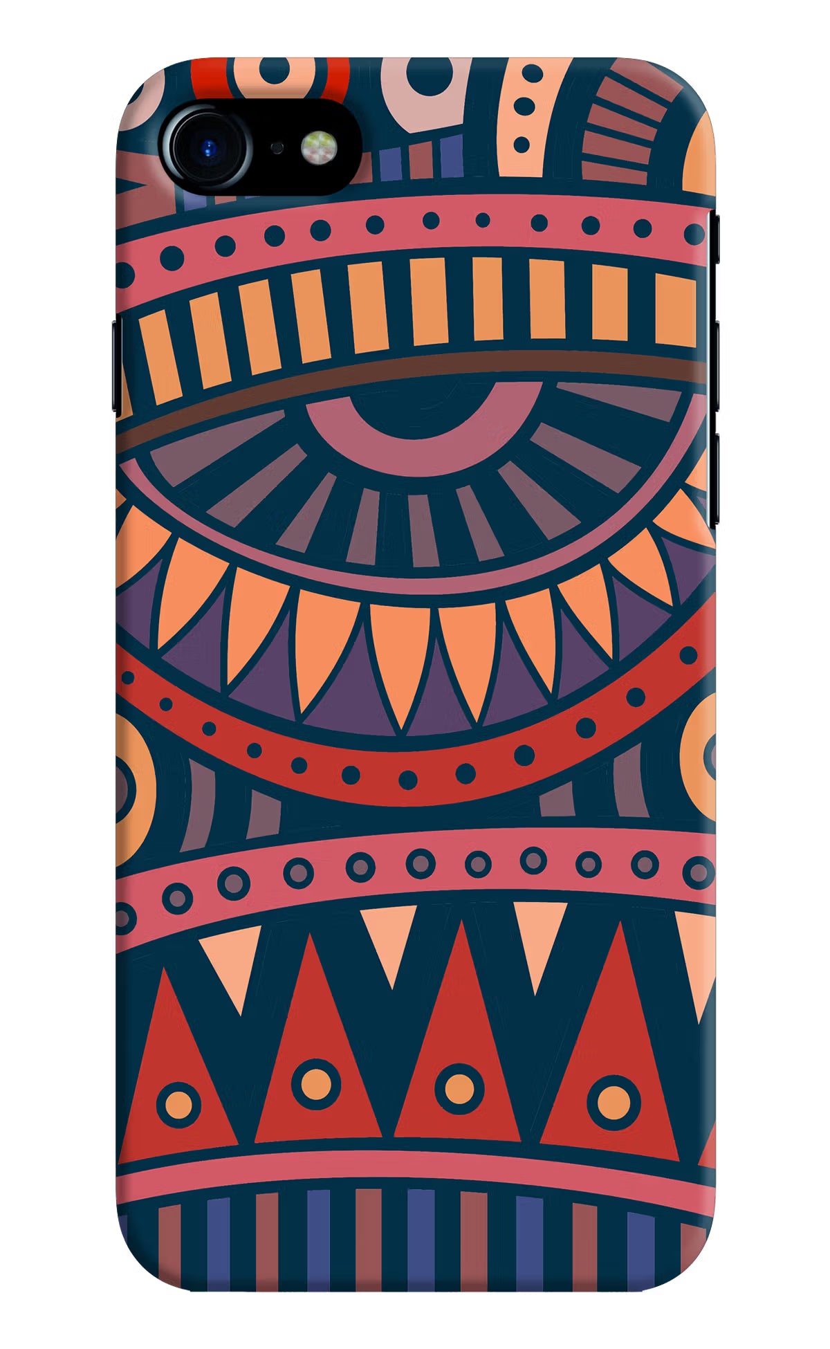 African Culture Design iPhone 8 Hard Case Back Cover by Casekaro