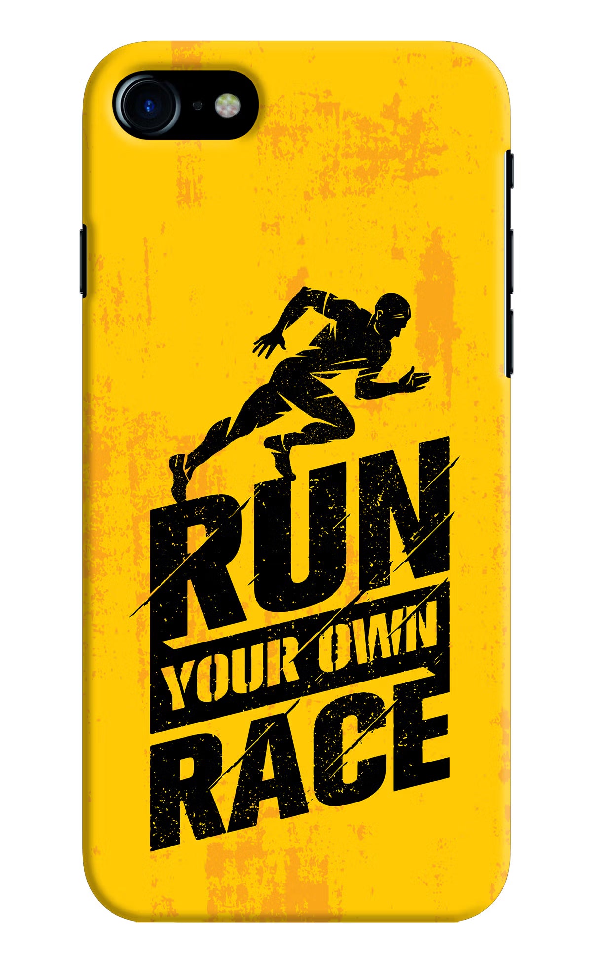 Run Your Own Race iPhone 8 Hard Case Back Cover by Casekaro