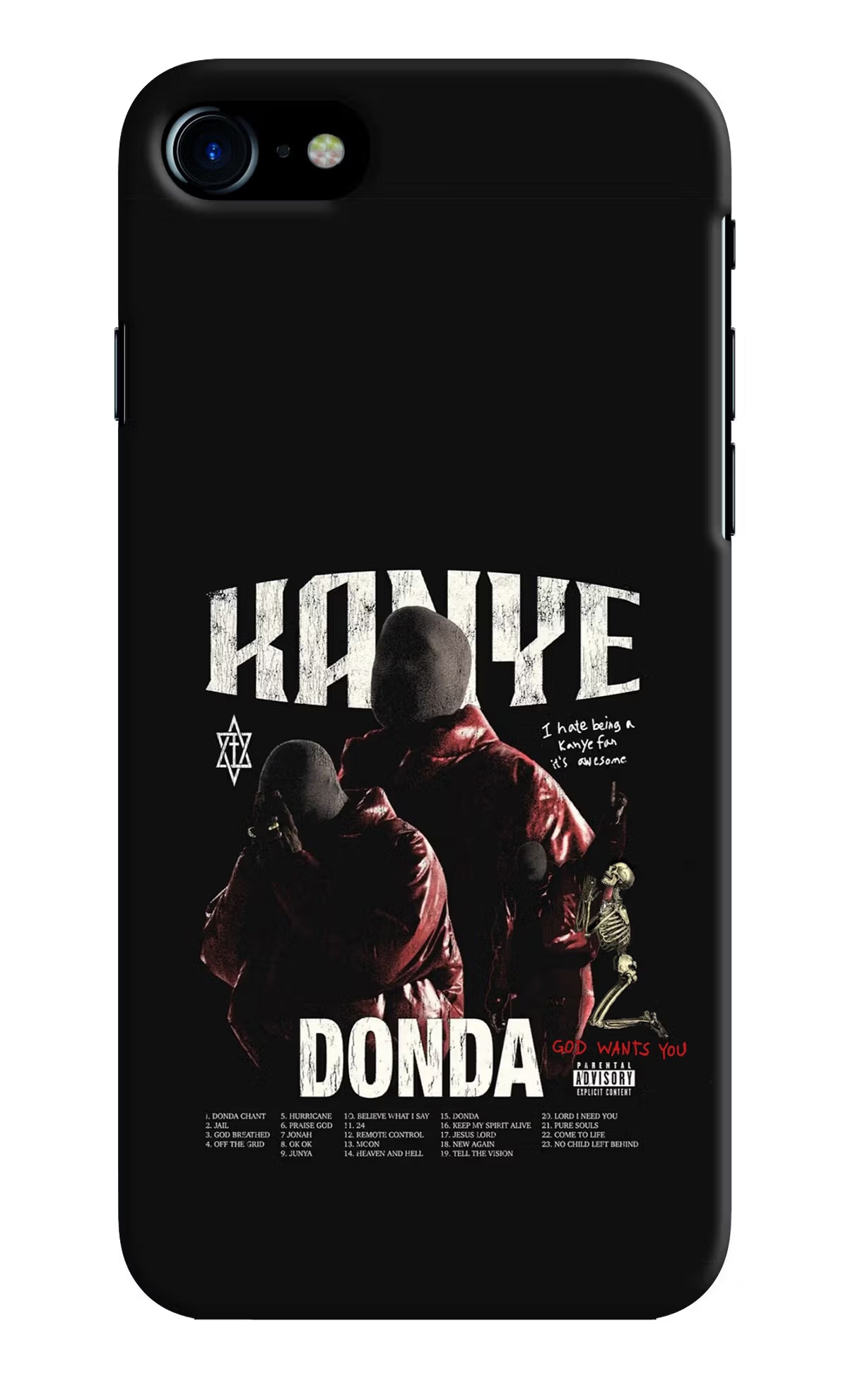 Donda Kanye West iPhone 8/SE 2020 Hard Case Back Cover by Casekaro