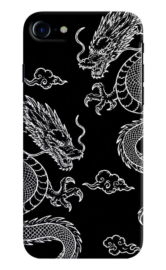 Twin Dragons iPhone 8 Hard Case Back Cover by Casekaro