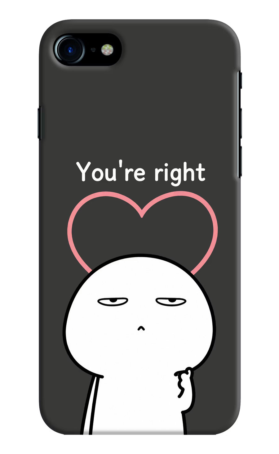 You're Right iPhone 8 Back Cover, Hard case