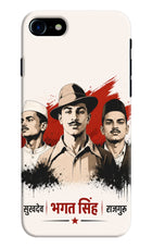 Bhagat Singh Trio iPhone 8 Hard Case Back Cover by Casekaro
