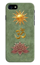 Om & Lotus iPhone 8 Back Cover