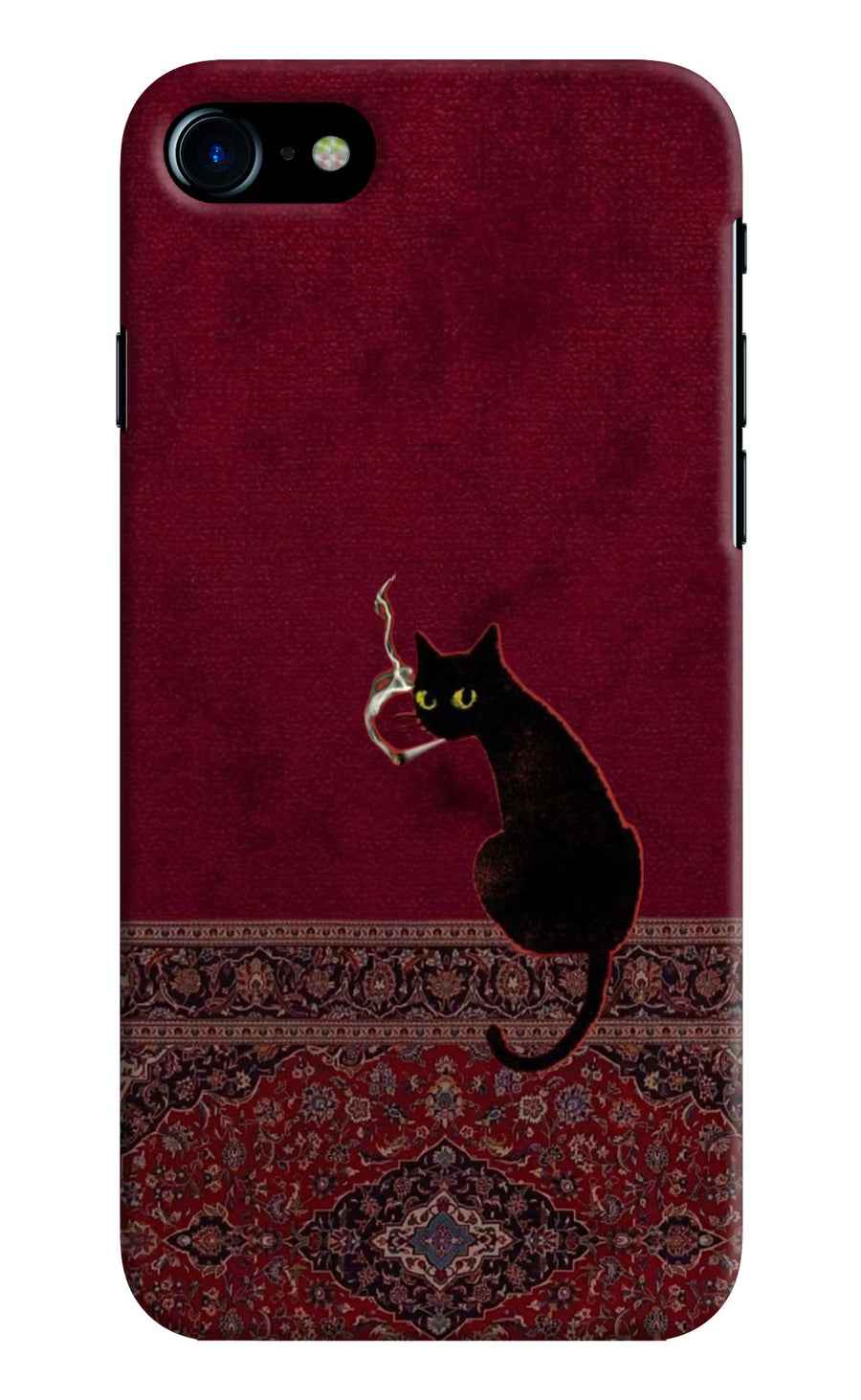 Midnight Cat iPhone 8 Back Cover, Hard case