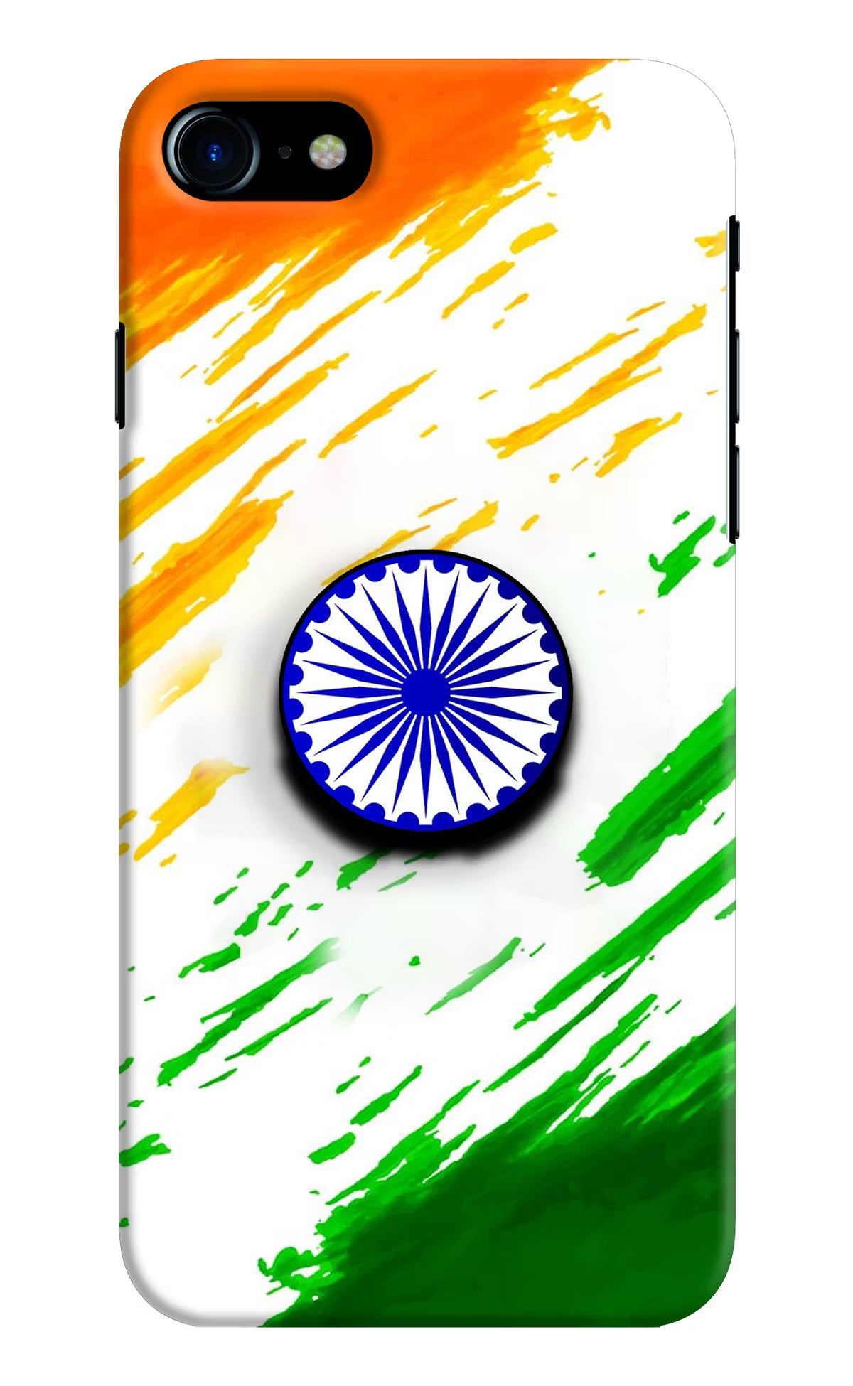 Indian Flag Ashoka Chakra iPhone 8 Pop Case by Casekaro