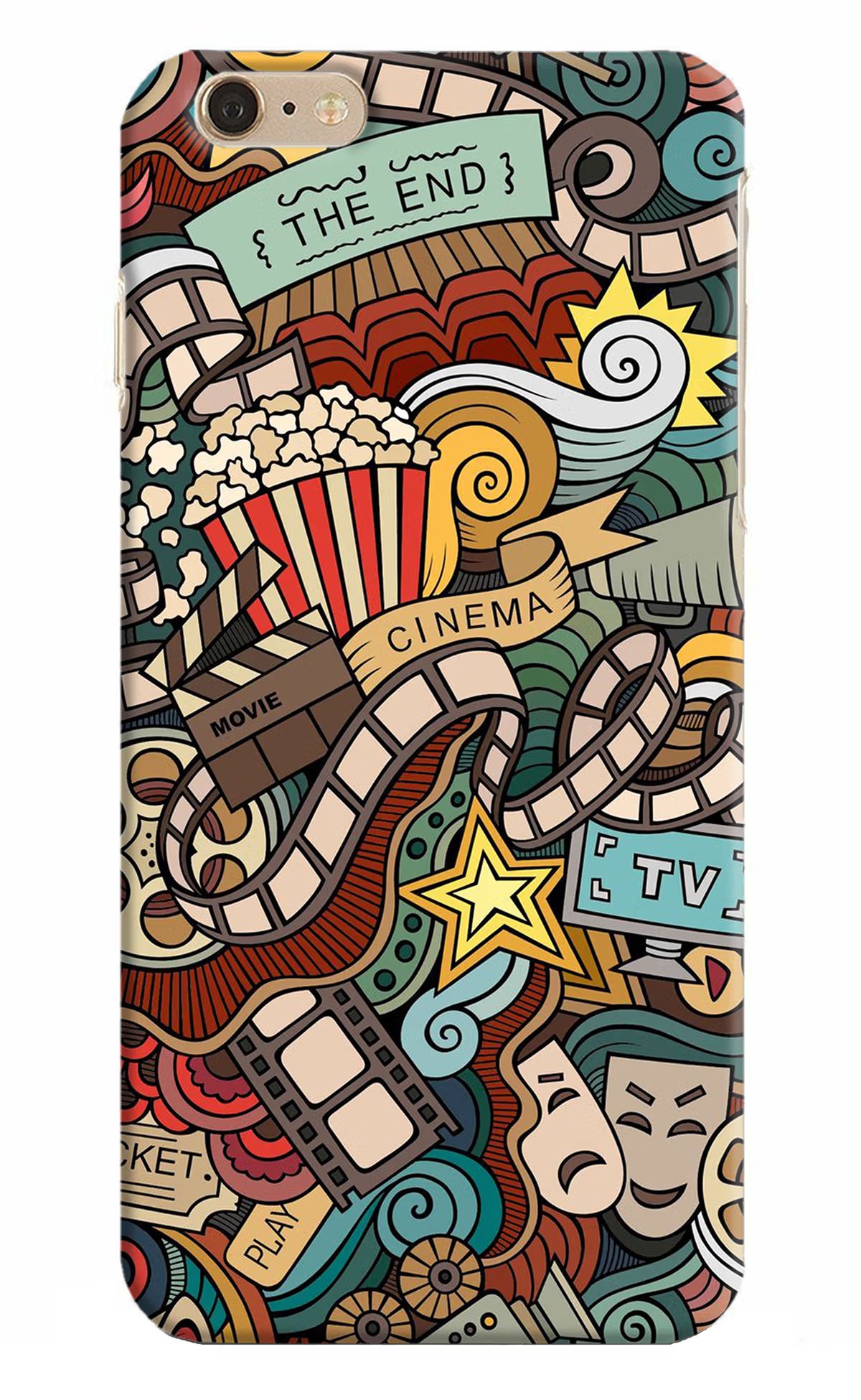 Cinema Abstract iPhone 6 Plus/6s Plus Hard Case Back Cover by Casekaro
