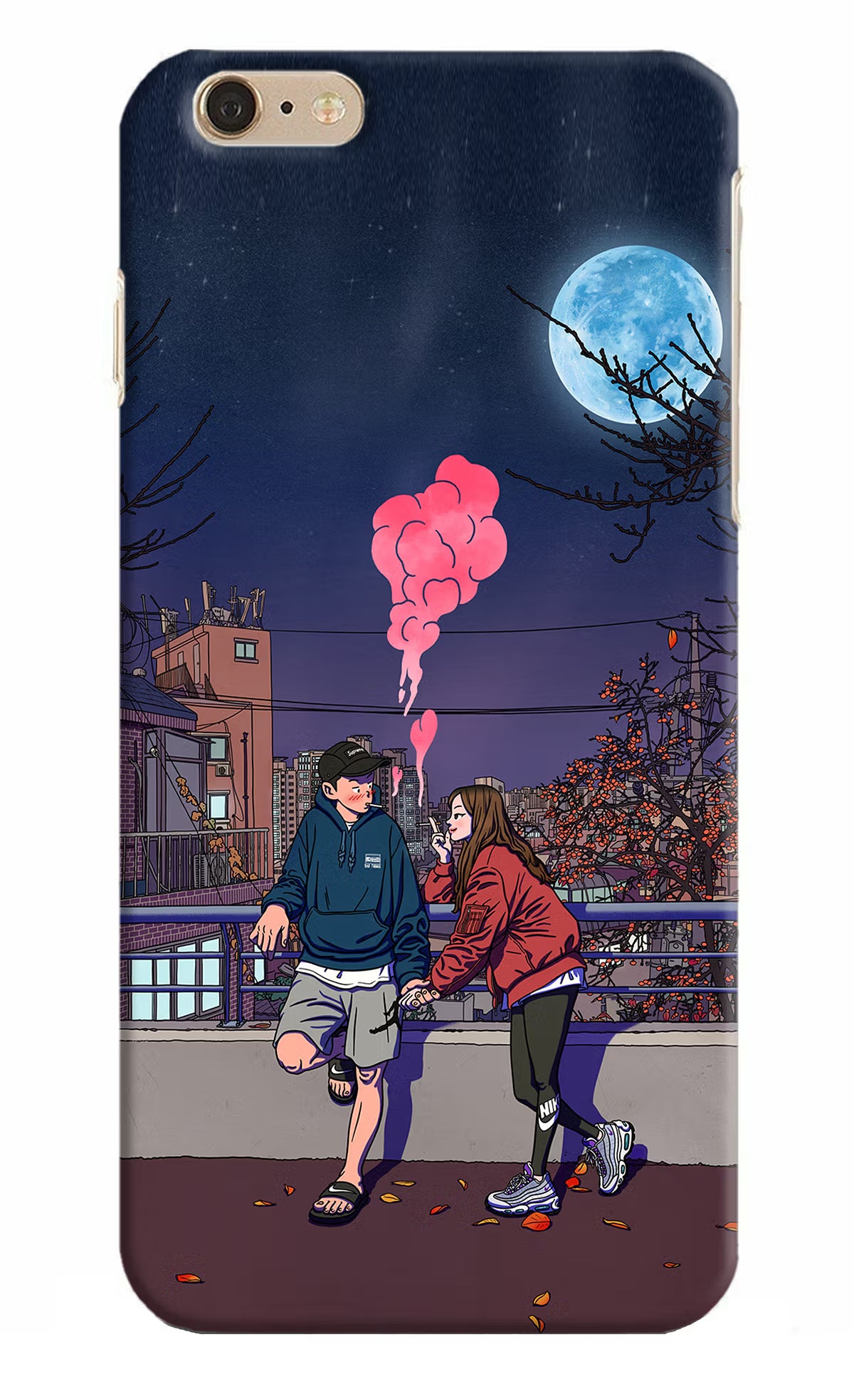 Chilling Couple iPhone 6 Plus/6s Plus Hard Case Back Cover by Casekaro