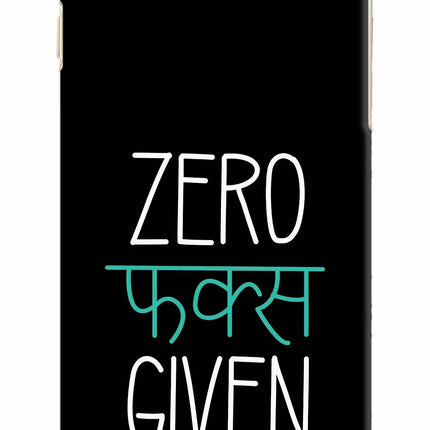 Zero Fucks Given iPhone 6 Plus/6s Plus Hard Case Back Cover by Casekaro