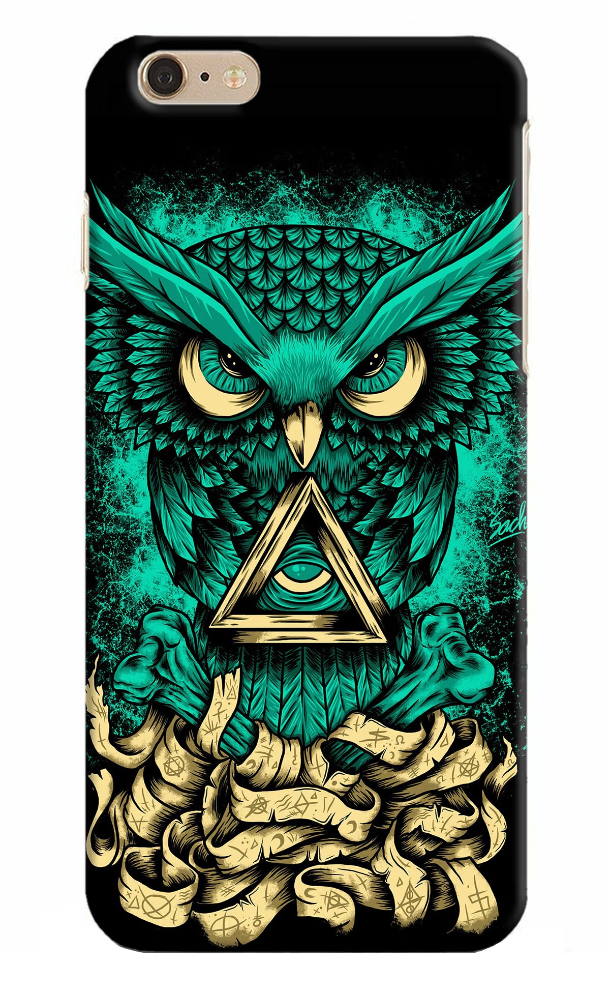 Green Owl iPhone 6 Plus/6s Plus Hard Case Back Cover by Casekaro