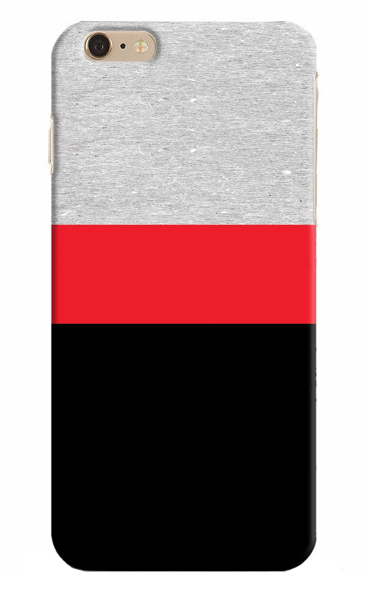 Tri Color Pattern iPhone 6 Plus/6s Plus Hard Case Back Cover by Casekaro