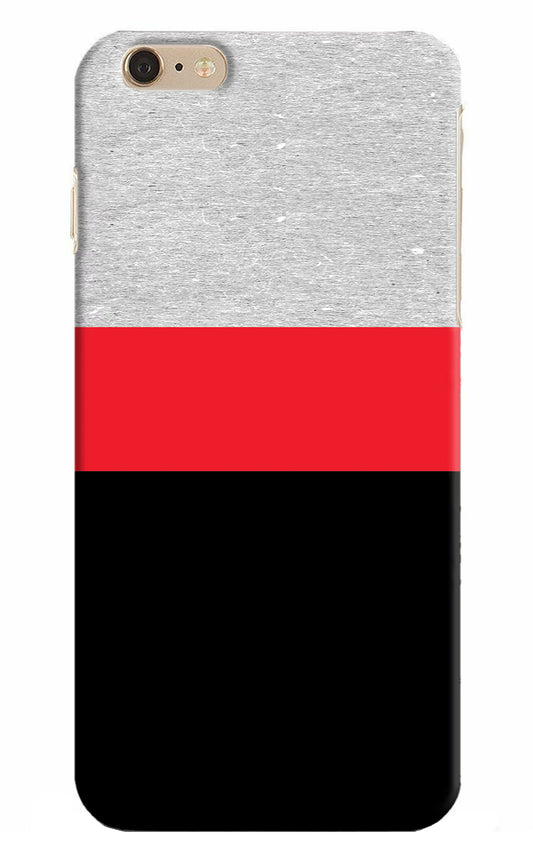 Tri Color Pattern iPhone 6 Plus/6s Plus Hard Case Back Cover by Casekaro