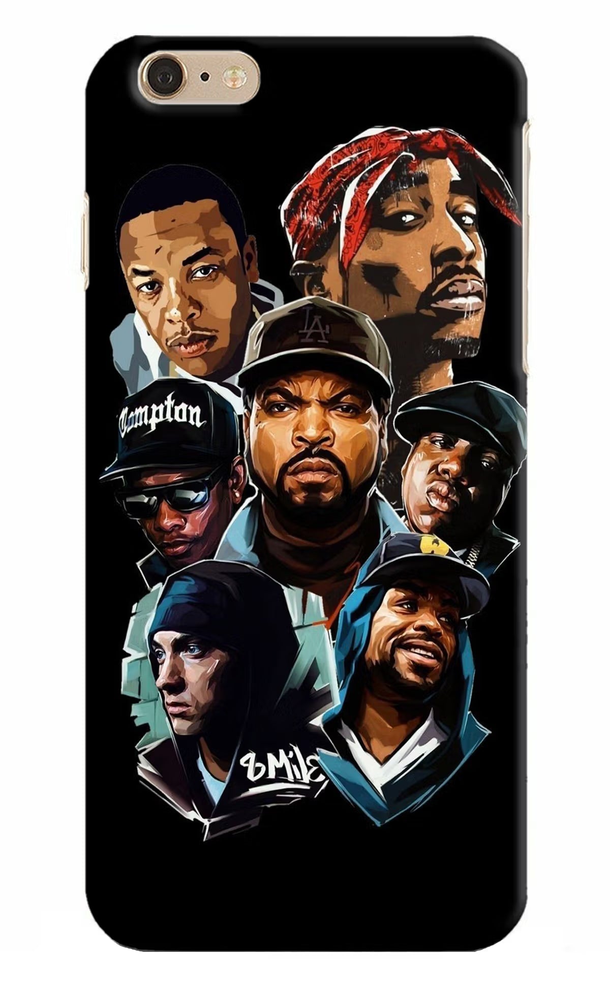 Rappers iPhone 6 Plus/6s Plus Hard Case Back Cover by Casekaro