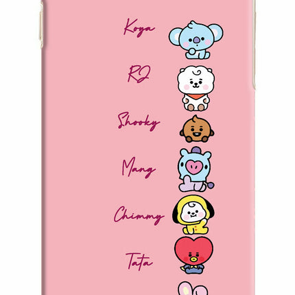 BTS names iPhone 6 Plus/6s Plus Hard Case Back Cover by Casekaro