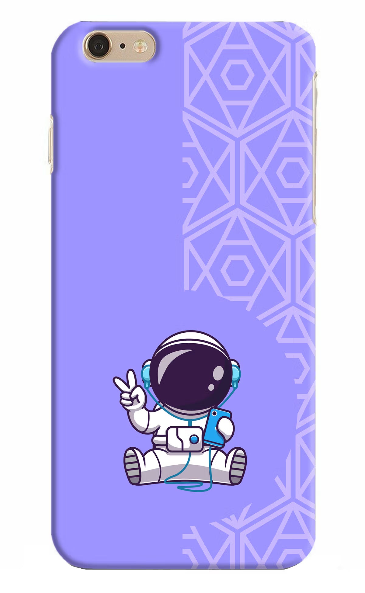 Cute Astronaut Chilling iPhone 6 Plus/6s Plus Hard Case Back Cover by Casekaro