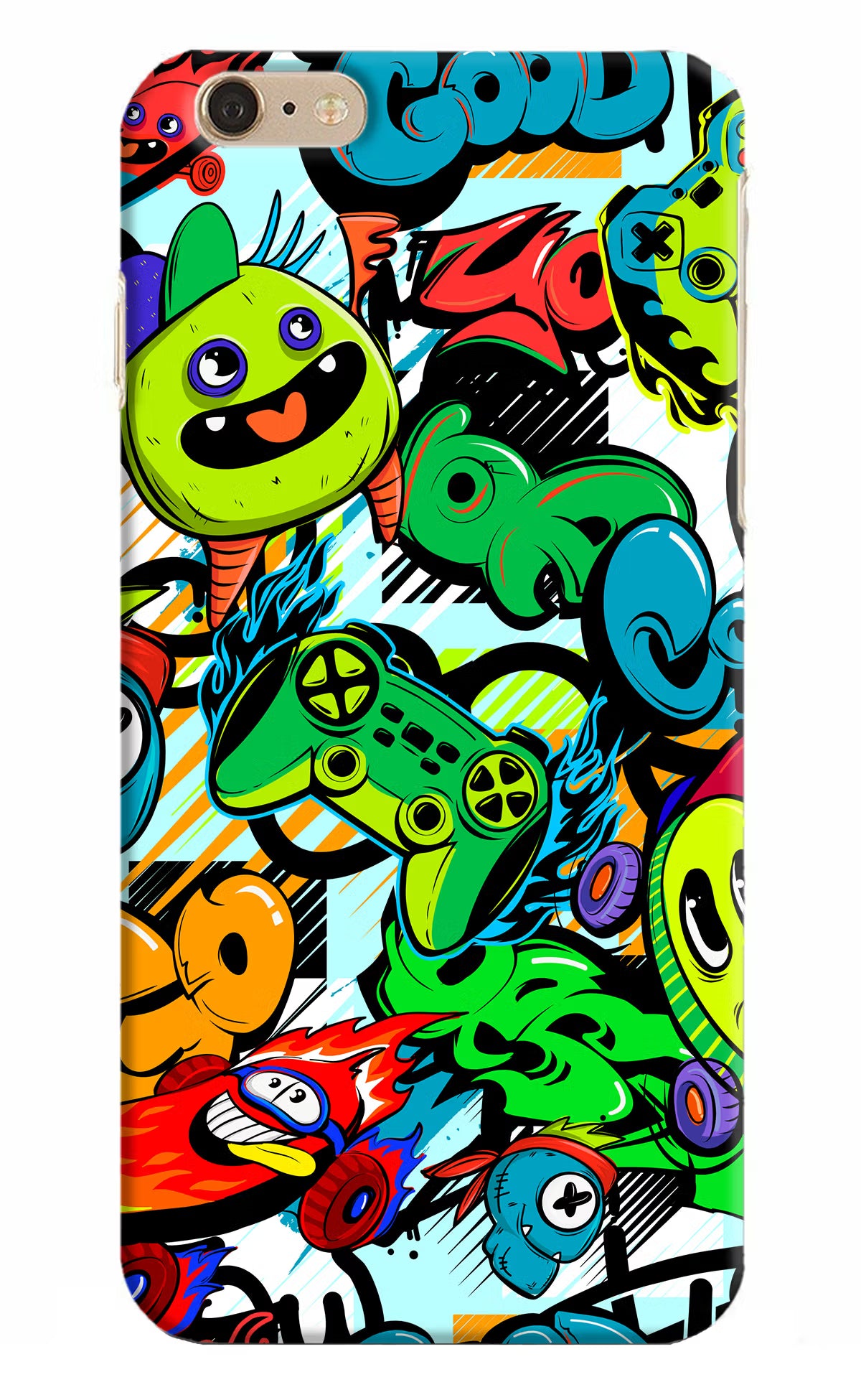 Game Doodle iPhone 6 Plus/6s Plus Hard Case Back Cover by Casekaro