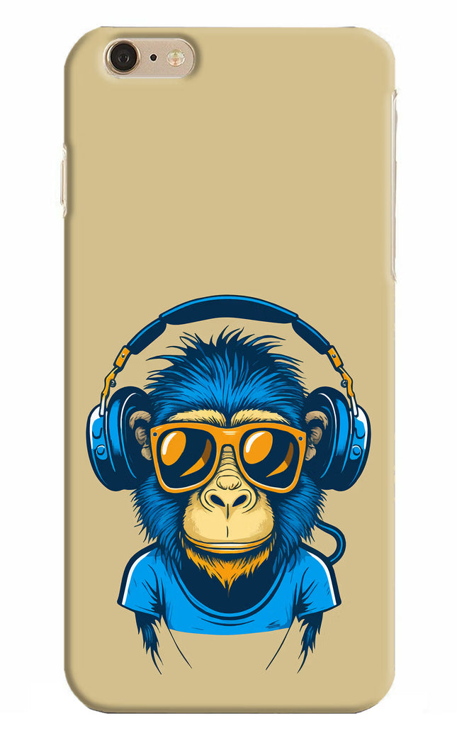 Monkey Headphone iPhone 6 Plus/6s Plus Hard Case Back Cover by Casekaro