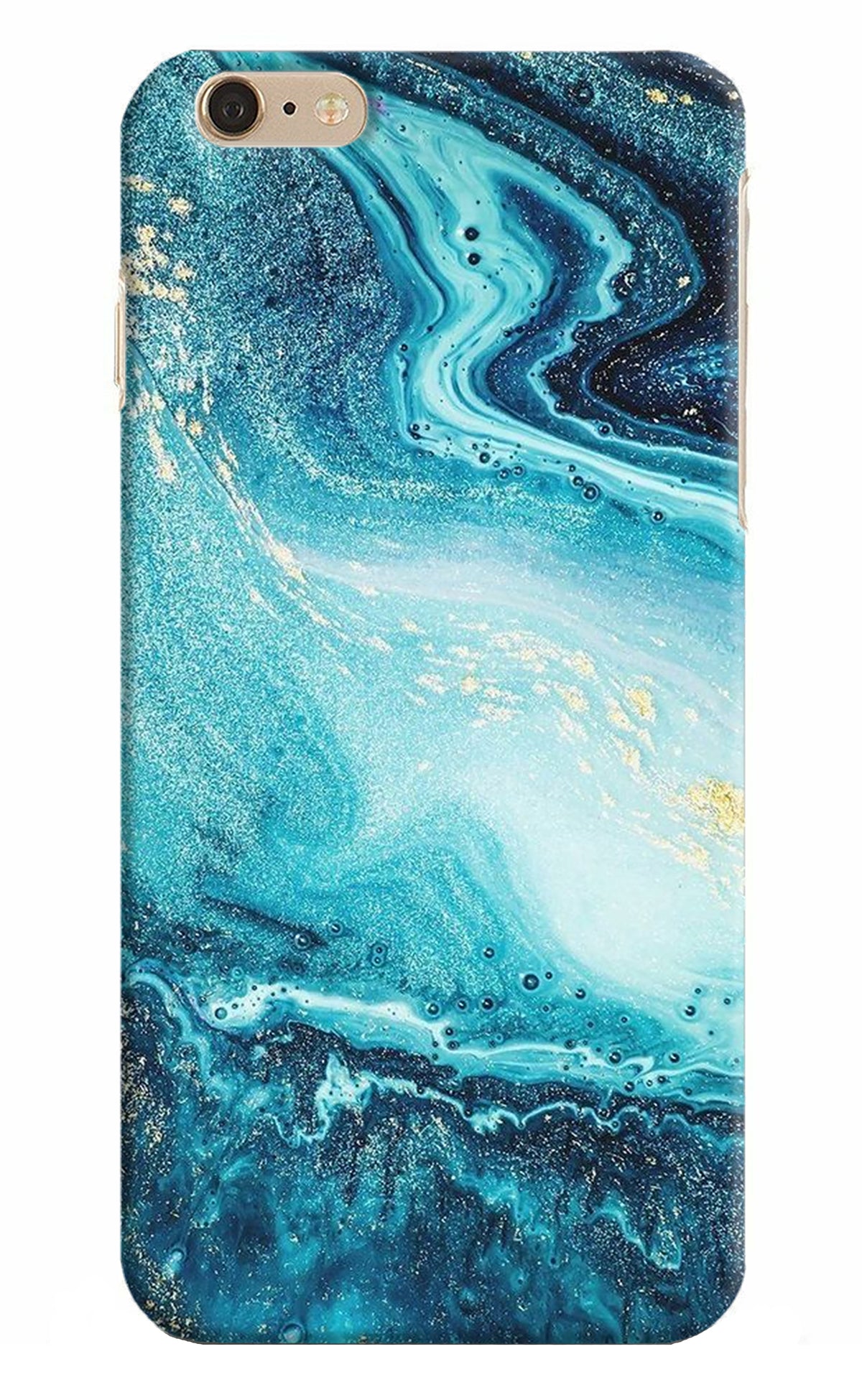 Blue Glitter Marble iPhone 6 Plus/6s Plus Back Cover