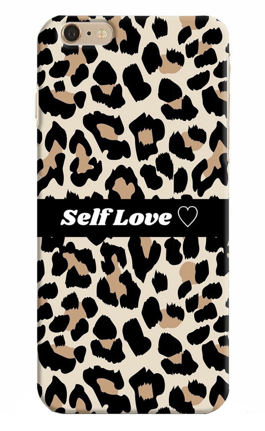 Leopard Print Self Love iPhone 6 Plus/6s Plus Back Cover