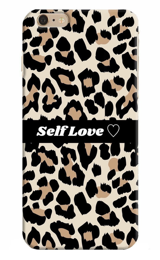 Leopard Print Self Love iPhone 6 Plus/6s Plus Hard Case Back Cover by Casekaro