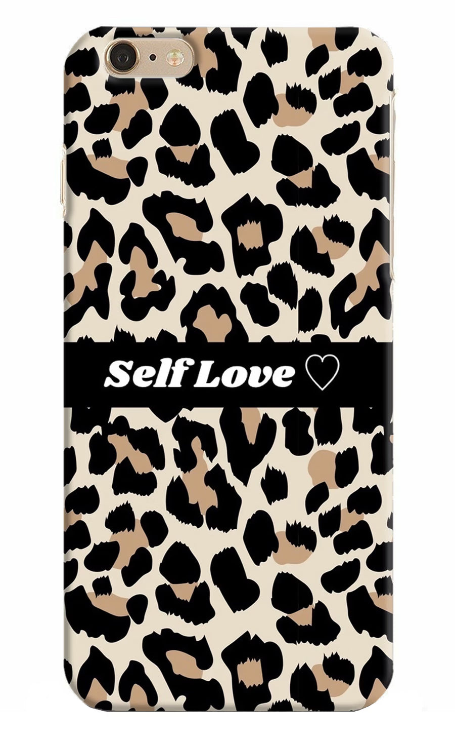 Leopard Print Self Love iPhone 6 Plus/6s Plus Back Cover, Hard case
