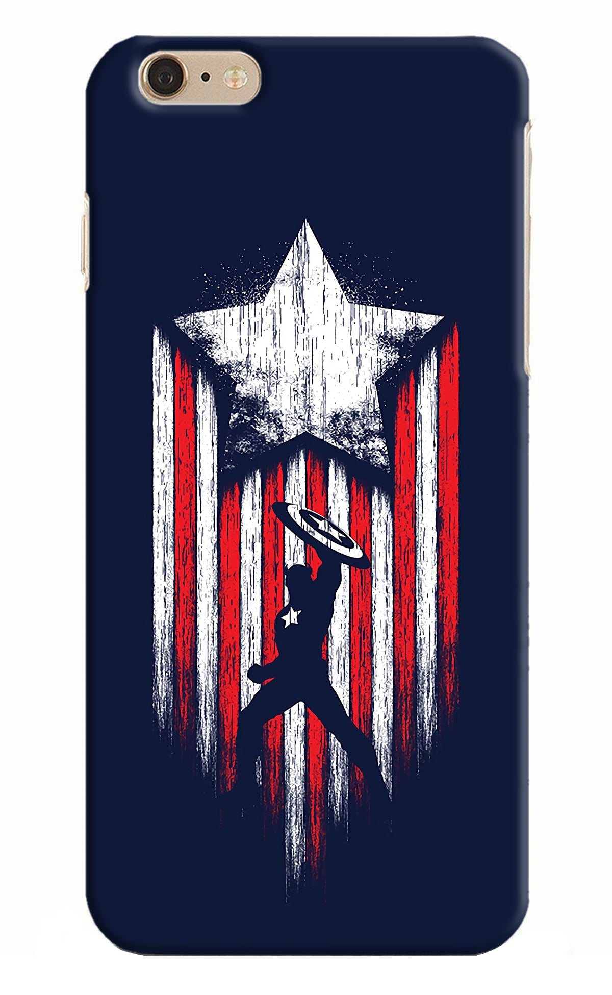 Captain America Marvel Art iPhone 6 Plus/6s Plus Back Cover