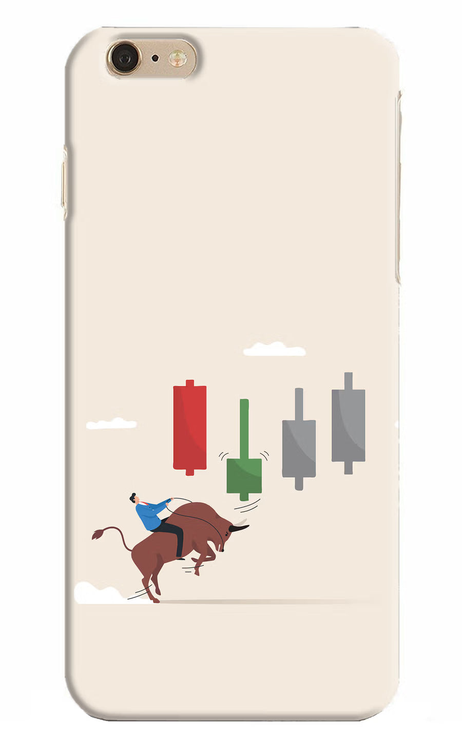 Bull Trading Momentum iPhone 6 Plus/6s Plus Back Cover, Hard case