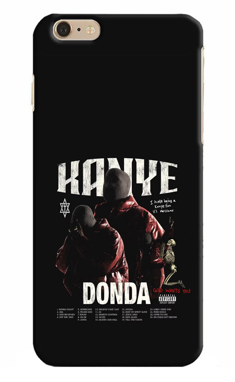 Donda Kanye West iPhone 6 Plus/6s Plus Back Cover, Hard case