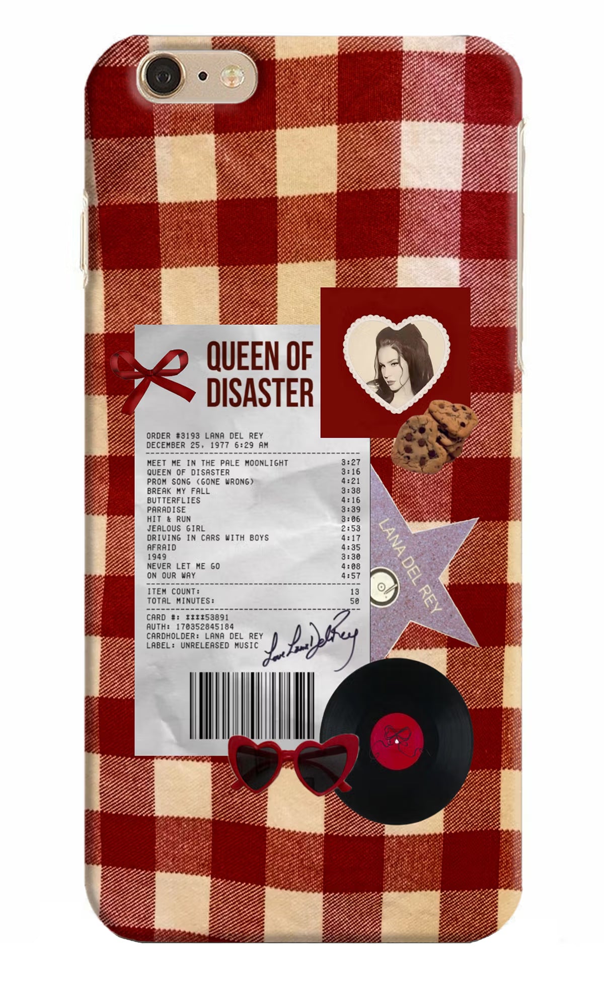 Queen of Disaster iPhone 6 Plus/6s Plus Hard Case Back Cover by Casekaro