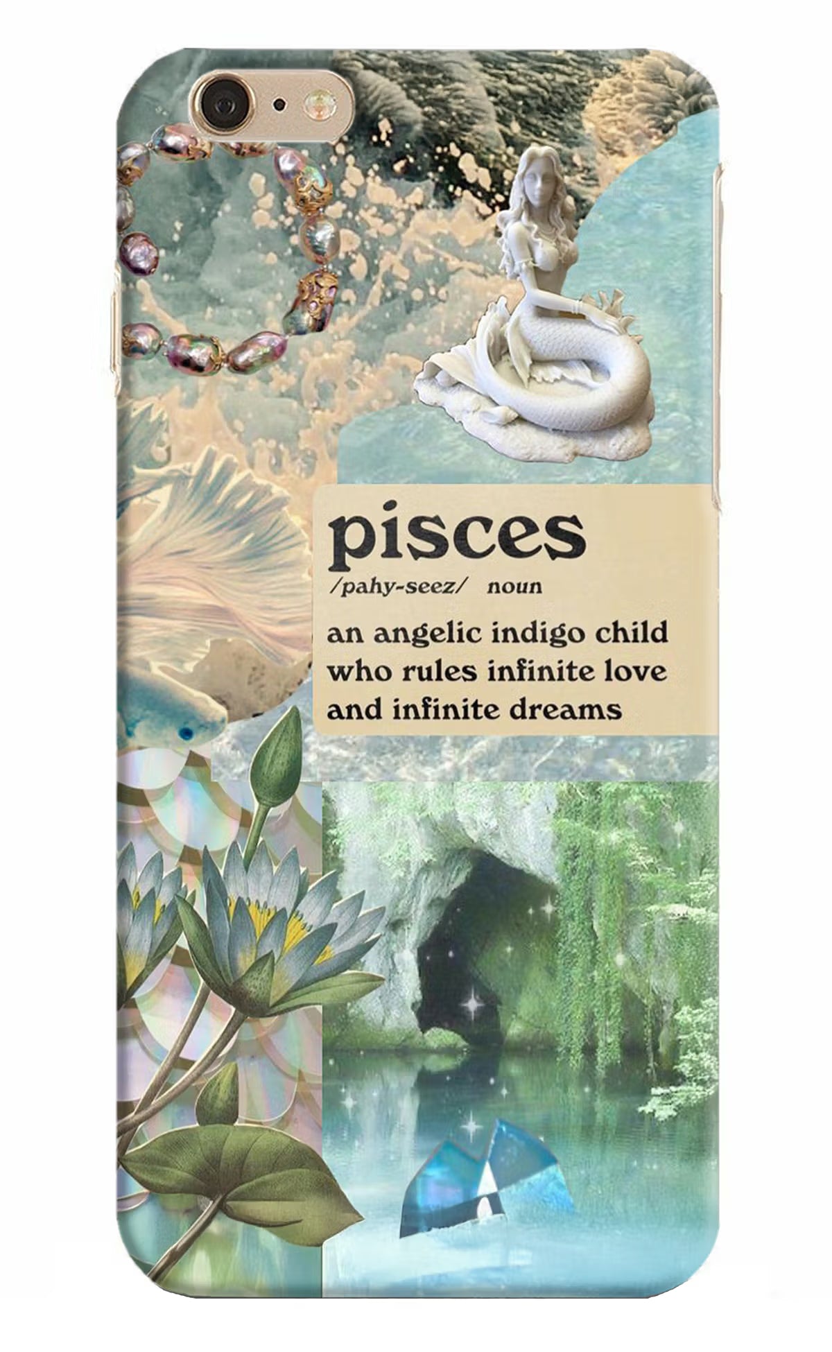 Pisces Zodiac iPhone 6 Plus/6s Plus Hard Case Back Cover by Casekaro
