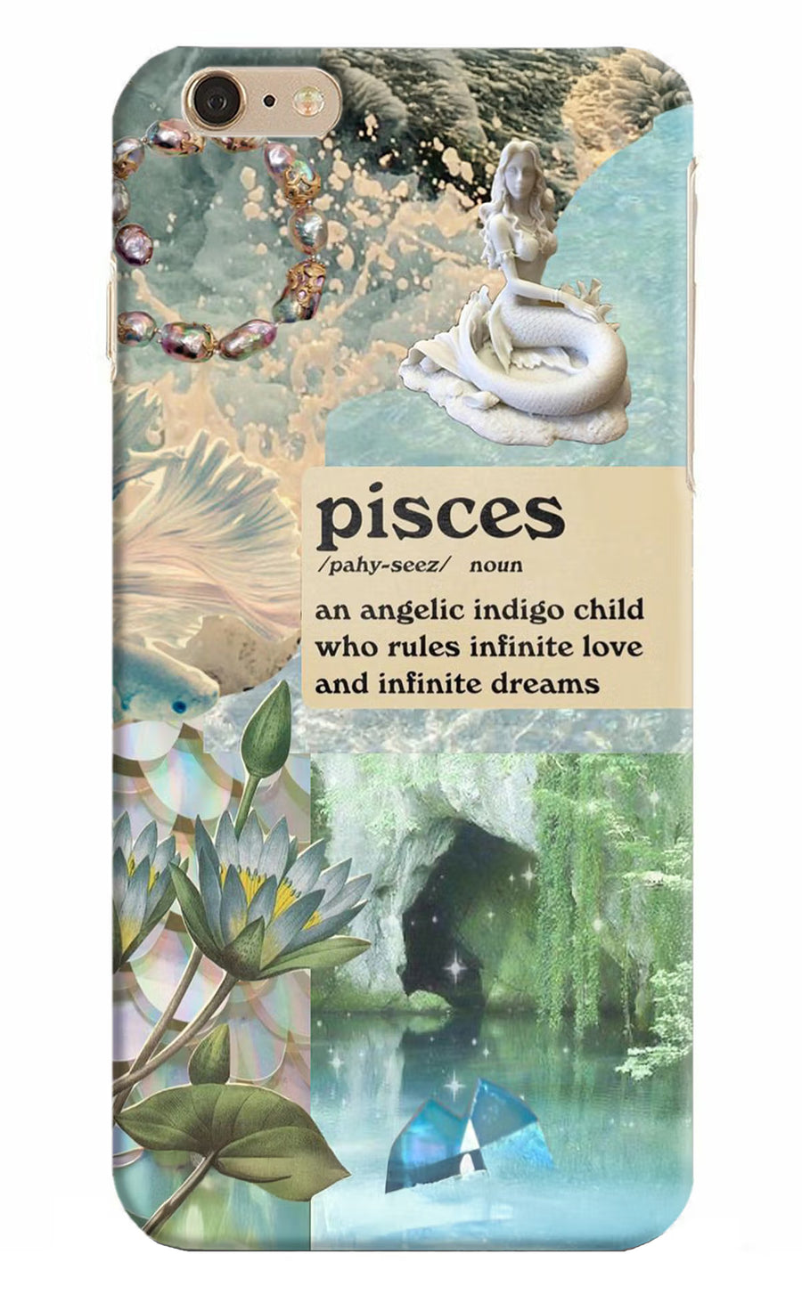 Pisces Zodiac iPhone 6 Plus/6s Plus Back Cover, Hard case