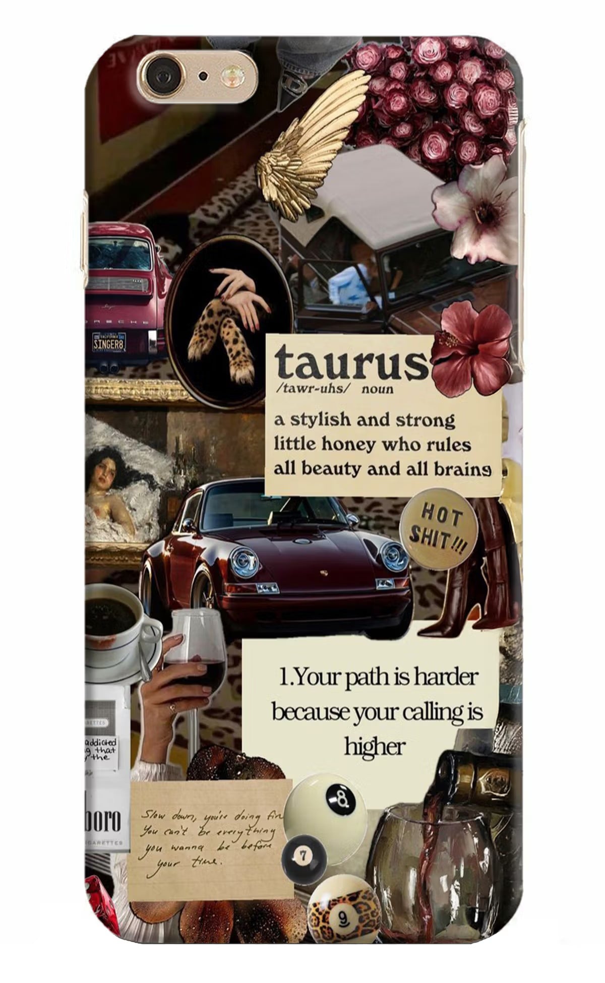 Taurus Zodiac iPhone 6 Plus/6s Plus Hard Case Back Cover by Casekaro