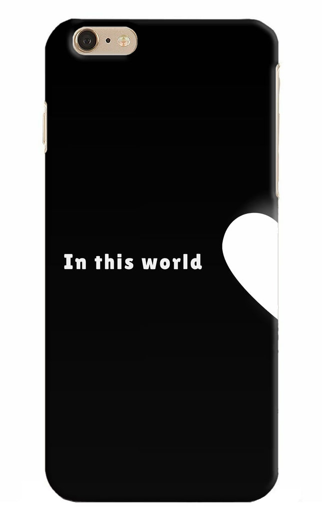 This World iPhone 6 Plus/6s Plus Hard Case Back Cover by Casekaro