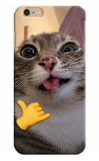 Silly Cat Call iPhone 6 Plus/6s Plus Hard Case Back Cover by Casekaro