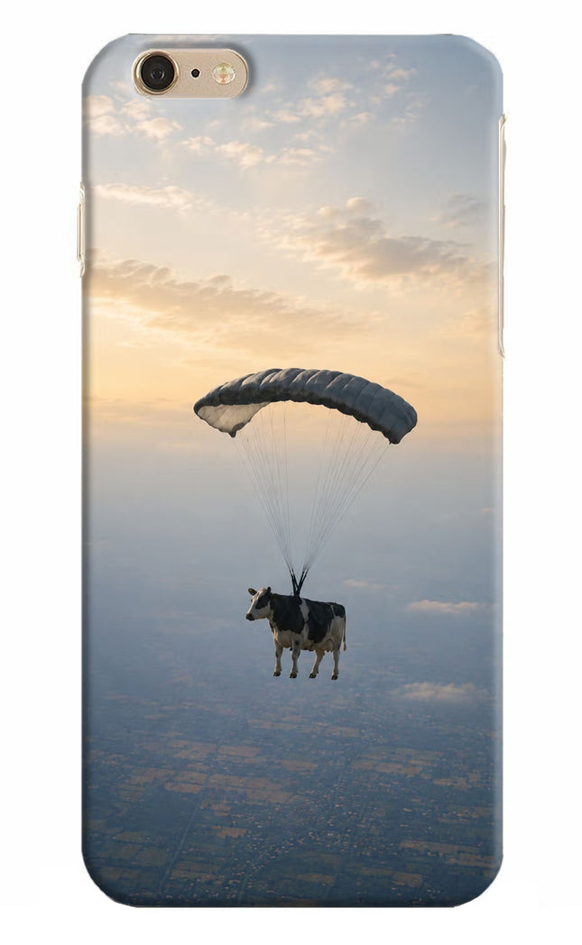 Skydiving Cow iPhone 6 Plus/6s Plus Hard Case Back Cover by Casekaro